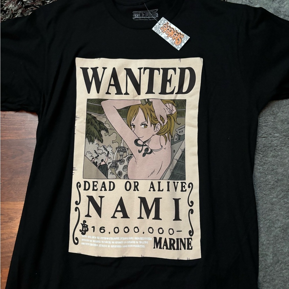 One Piece NAMI wanted poster shirt